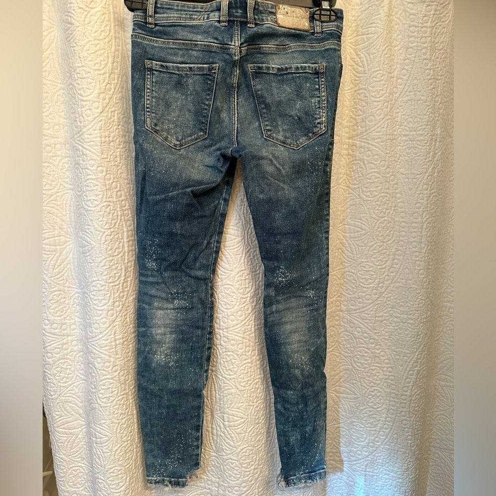 Zara distressed jeans